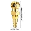 Portable Air Chucks Solid Metal Closed Ball Air Chuck 1/4Inch NPT Standard Quick Plug Tire Inflator Gauge Nozzle Metal 2PCS