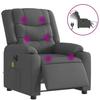 VidaXL Fauteuil Inclinable de Massage Électrique, Chaise de Relaxation avec Dossier et Repose-pied Réglables, Siège de Salon 3206571