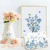 AnyDesign 36 Pack Blue Floral Thank You Cards Bulk Forget-Me-Not Myosotis Sylvatica Flower Greeting Cards with Envelope Sticker Thank You Note Cards