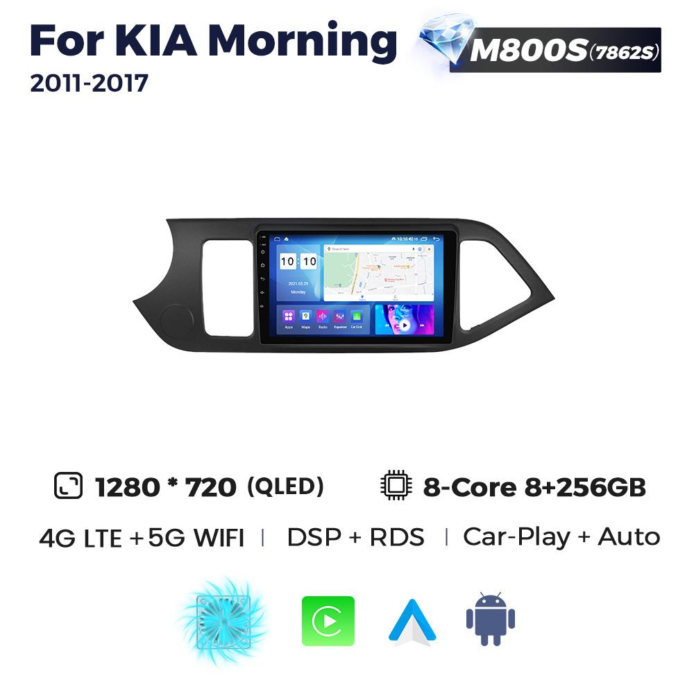 Navifly 7862S 8G+256G Android All-in-one Car Audio For KIA Morning 2 Picanto 2011 - 2016 2017 Navigation GPS Wireless Carplay BT