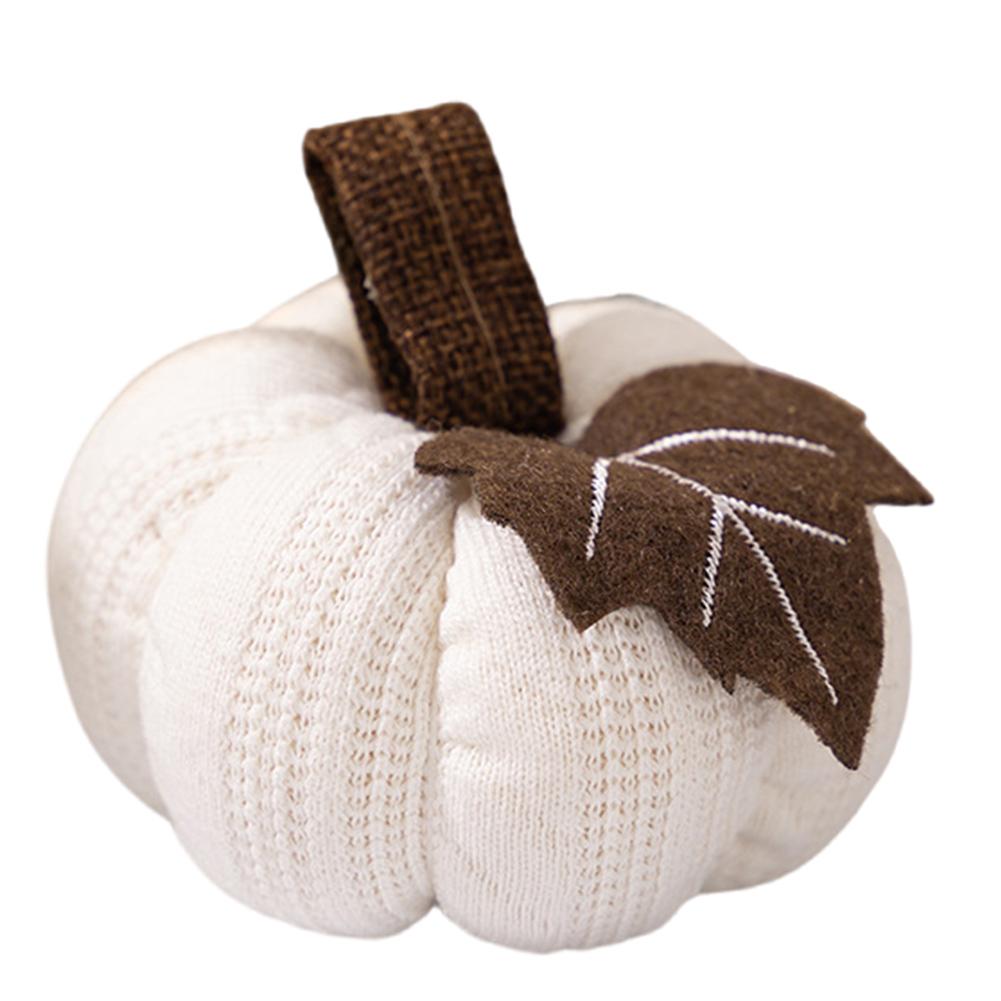 Faux Fall Decorative Crochet Pumpkins for Rustic Farmhouse Thanksgiving Harvest Halloween Table Centerpiece Mantel Kitchen Decor