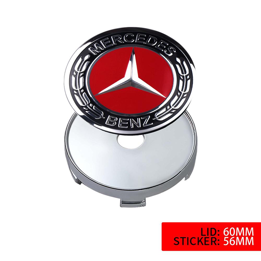 60mm/63mm/68mm Car Wheel Center Cap Hub Covers Badge Accessories for Mercedes Benz A B C E R G S Class AMG W124 W169 W176 W212