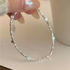 VENTFILLE 925 Sterling Silver Star Bracelet Fashion Korean Five-pointed Star Crystal Double Bracelet