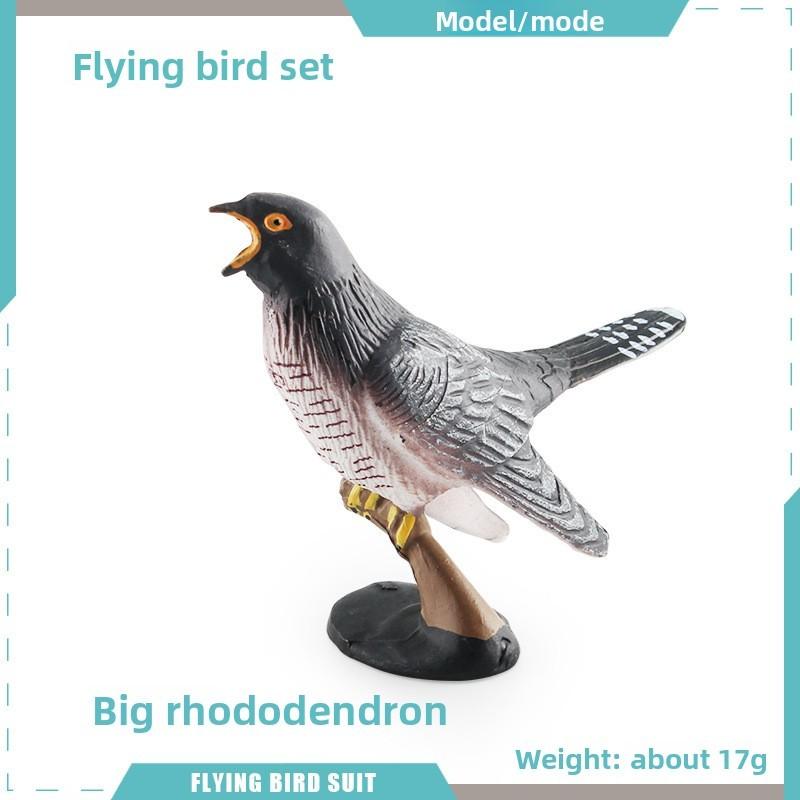 Pvc Bird Magpie Pigeon Model Set With Realistic Design For Nature Decor And Collectors