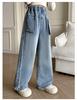 Girls' Spring Jeans 2026 New Mid to Large Korean Edition Wide Leg Pants Straight Leg Versatile Pants Stylish Outerwear Pants