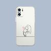 Чехол для телефона 'Любовники Любовь Черно-Белый' для Xiaomi Redmi Note 15 14 5G 13 12 10 11 Pro Plus 4G 14C 13C 12C Мягкий ТПУ Прозрачный Подарочный Чехол