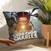 Подушки с принтами Хоррор Игры CChooChoo Charles Наволочки Льняные Чехлы на Подушки для Декора Дивана Домашние Подушки Чехлы Чехлы на Подушки Автомобильного Сиденья
