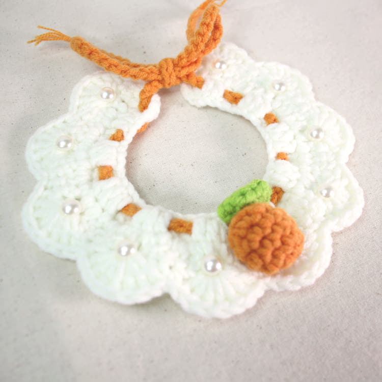 [KIMnyang_deng] Освежающая цитрусовая вязаная кружевная накидка для щенка и кота