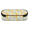 Pencil Case Secure Zipper Roomy Interior Durable 300D Polyester with Main Compartment Mesh Pocket and Pen Slots for Classroom Use