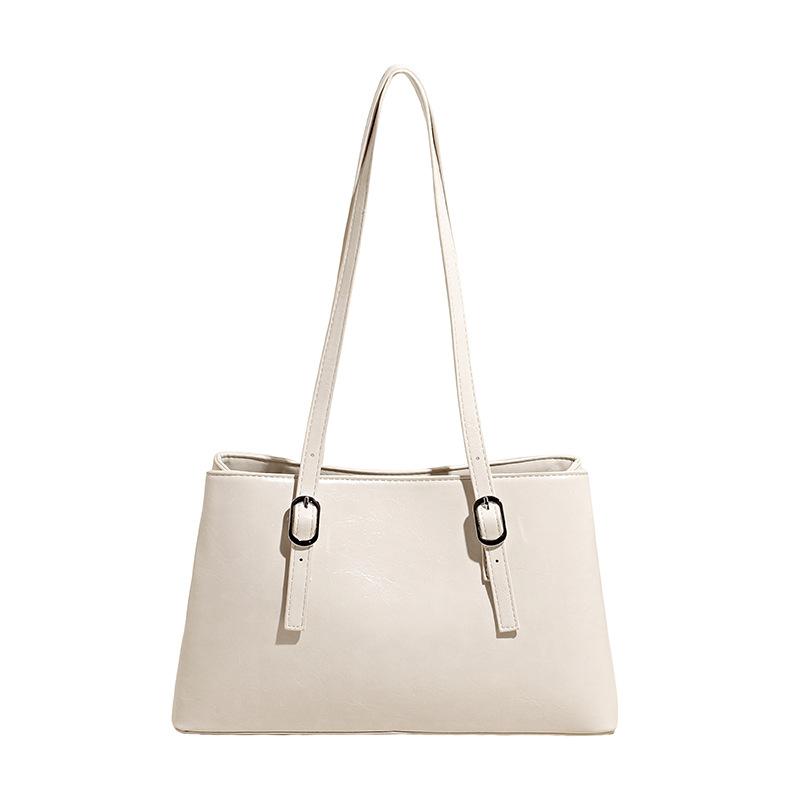 Винтажная сумка-тоут через плечо большой вместимости, женская осенняя новинка, нишевый дизайн, ручная, подмышечная сумка, трендовая женская сумка