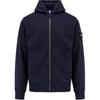 Solid Color Zip-Up Hooded Long Sleeve Sweatshirt Men Sweatshirts Blue K1S156100021S0060-V0020