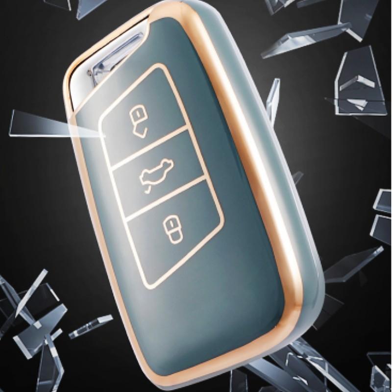 Чехол для дистанционного ключа из ТПУ для Volkswagen VW Magotan Passat B8 Golf для Skoda Superb A7 Kodiaq, защитные аксессуары