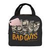 Custom Bad Guys Lunch Bag Men Women Warm Cooler Insulated Lunch Boxes for Adult Office