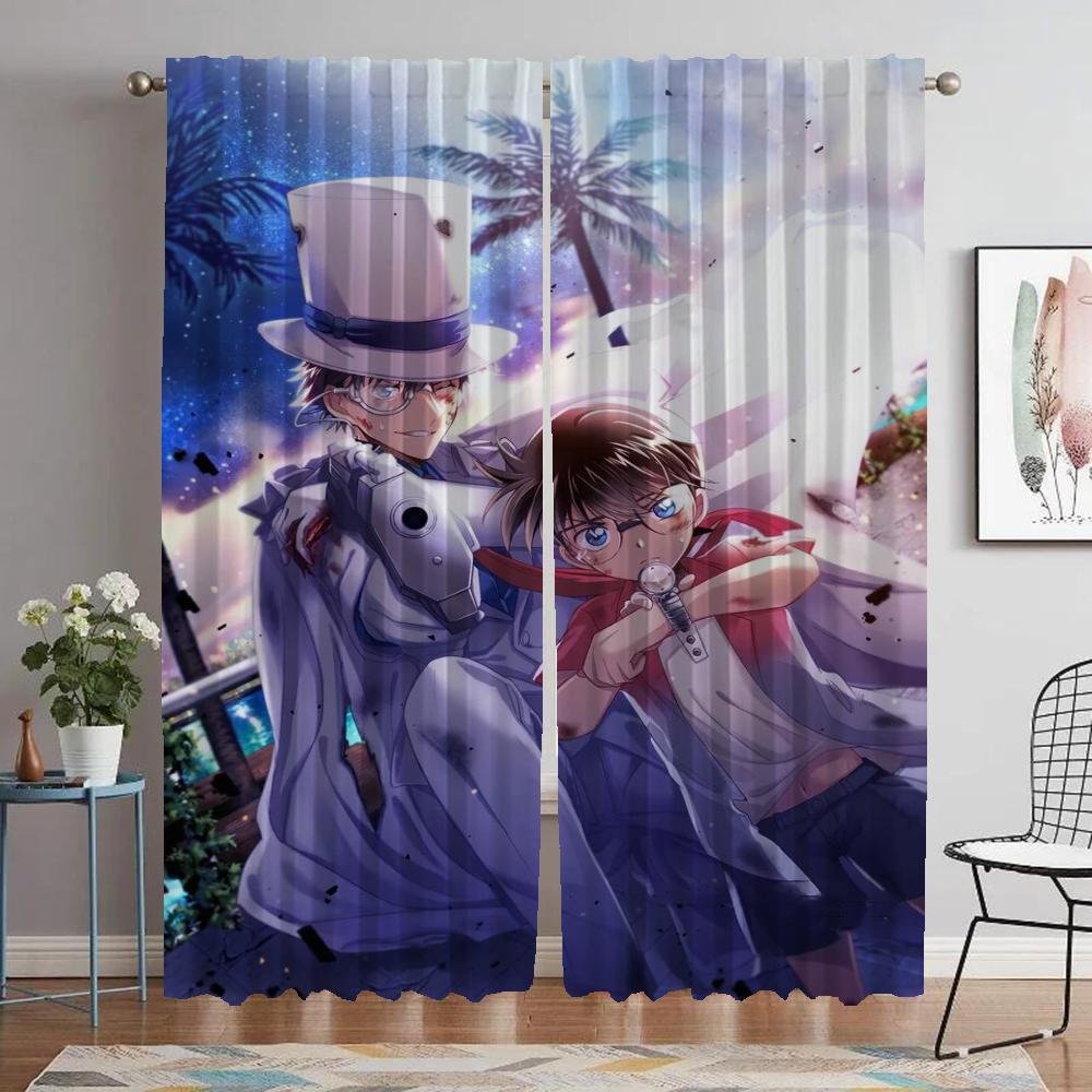 Kaitou Kiddo кухонные шторы для гостиной перегородка Хэллоуин украшение тюль для спальни затемняющие шторы оттенки элегантный