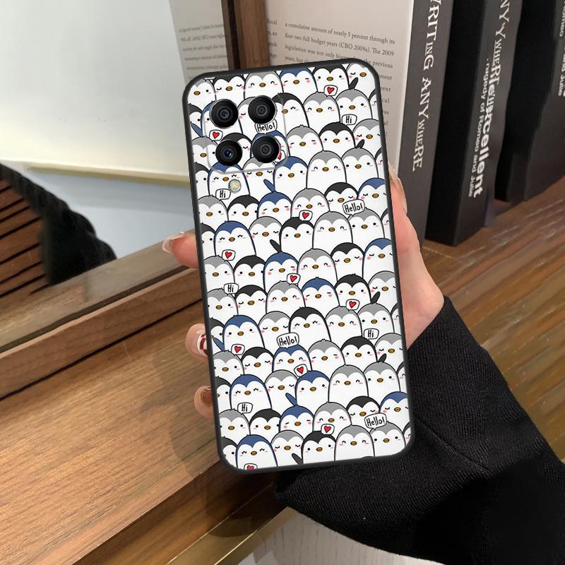 Милый чехол Kawaii Penguin для Samsung Galaxy M12 M22 M32 M52 M13 M23 M33 M53 M20 M21 M31 M51 M14 M34 M54 M30s