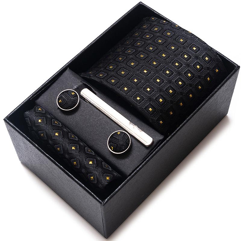 Подарочная коробка мужской галстук 8 см деловой костюм жаккард пряжа деловой карьера галстук набор мужской