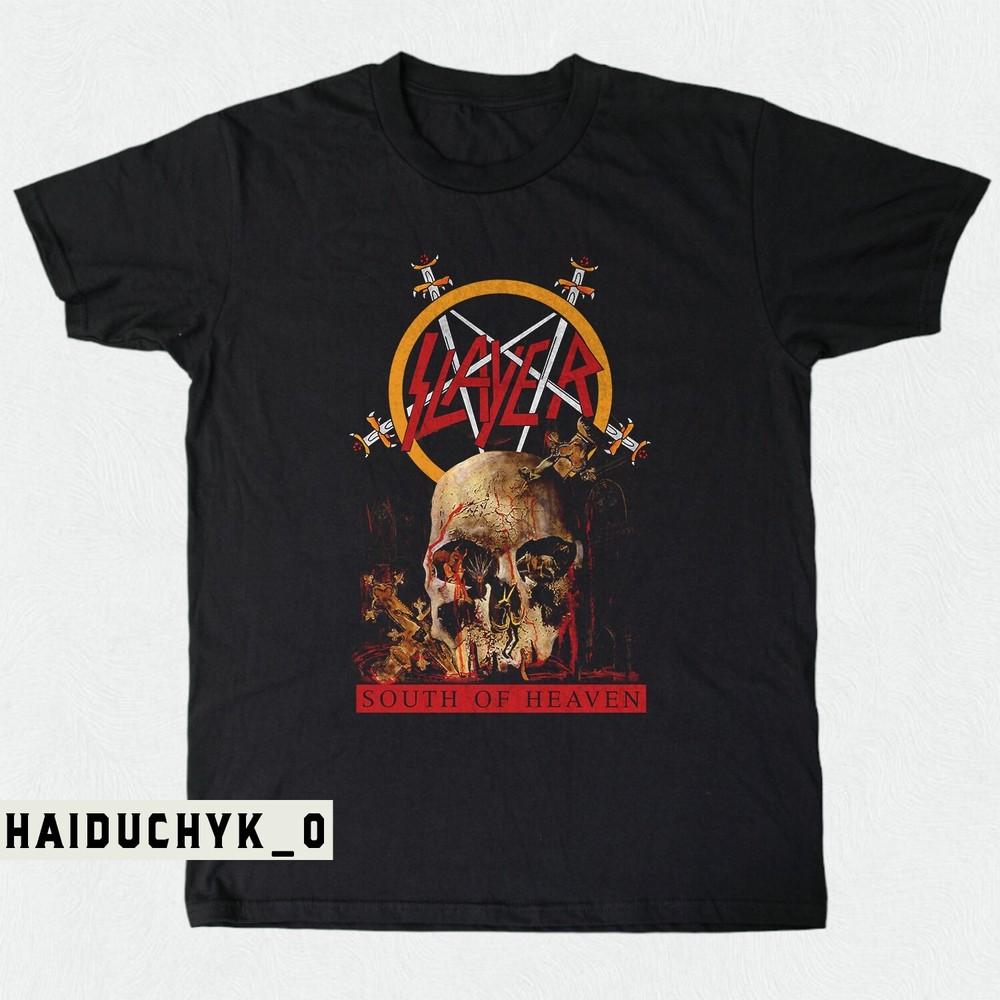 Футболка Slayer South of Heave Унисекс Черная футболка Размер S-5XL Унисекс Футболка
