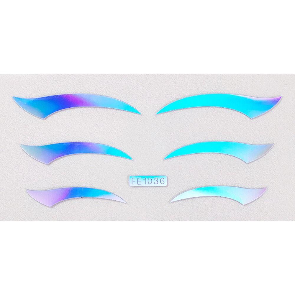 Водостойкая блестящая временная татуировка-наклейка, самоклеящаяся подводка для глаз, наклейка для вечеринки и фестиваля