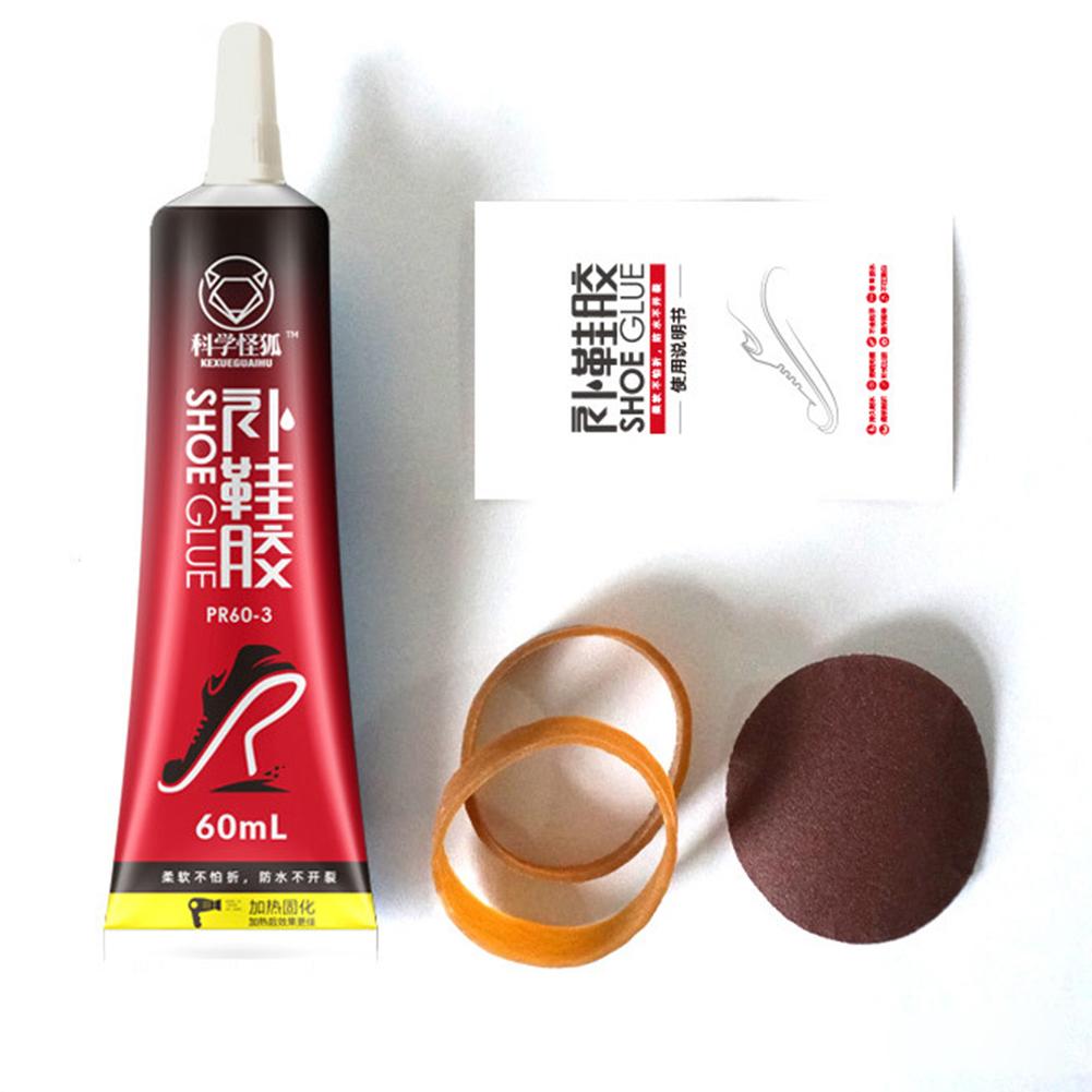 10/60 мл Клей для ремонта обуви Водонепроницаемый Клей-адгезив для ремонта подошвы Сильная адгезия Набор для ухода за обувью Инструменты сапожника для починки подошв Каблуков