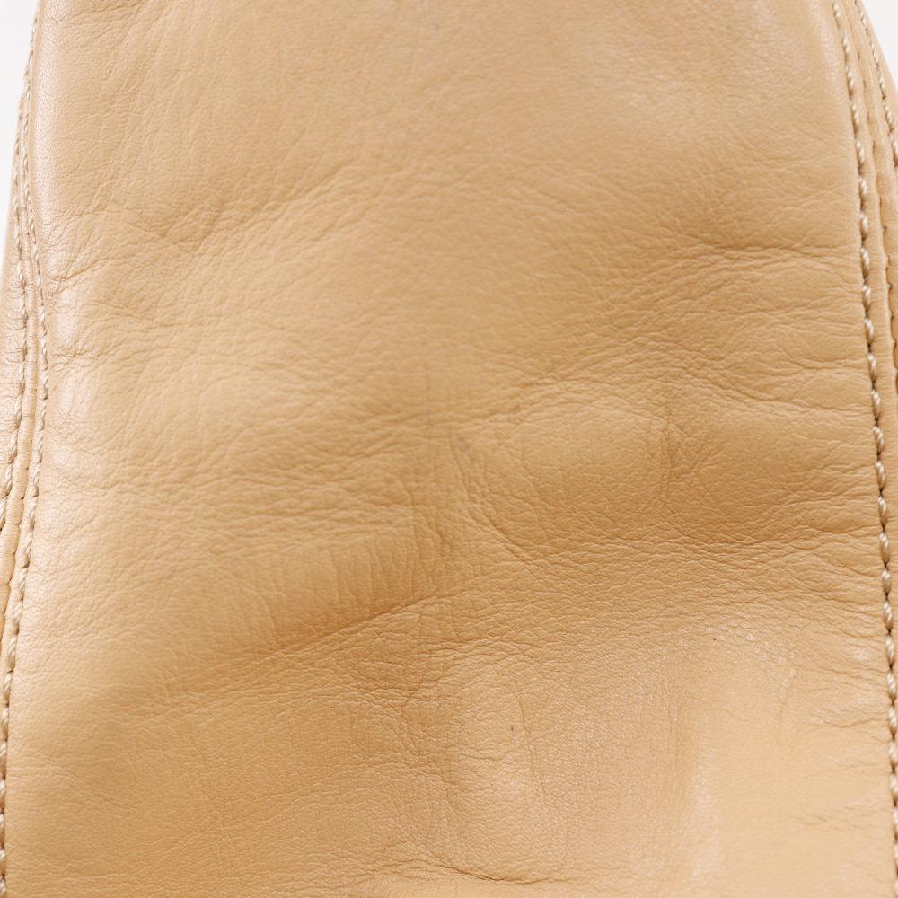 Chanel COCO Mark Shoulder Bag Beige Lambskin Women Used