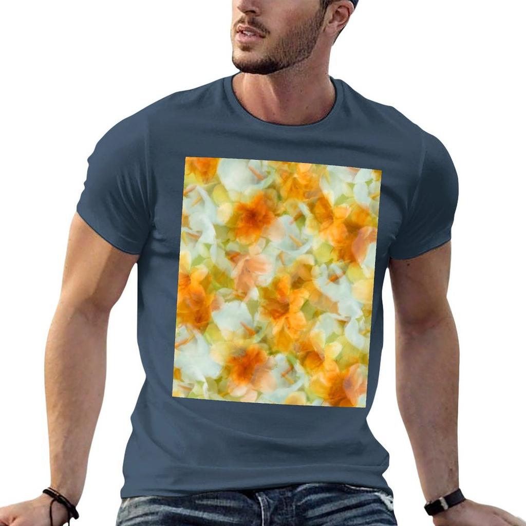 Watercolor White Callas and Yellow Lilies TShirt Plus Size Loose Fit TShirt