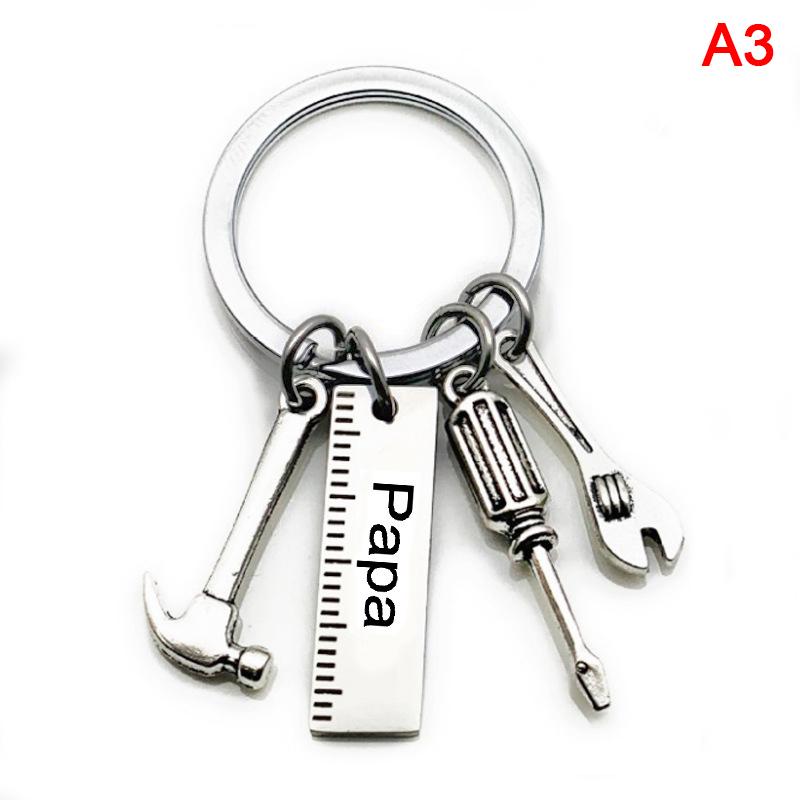 Dad Letters Keychains Creative Keyring Handbag Decor Pendant Father'S Day Gifts
