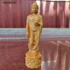 Home Furnishings Cliff Cypress Wood Carving of Buddha Buddha Solid Wood Carving Crafts Offering Buddha Statues