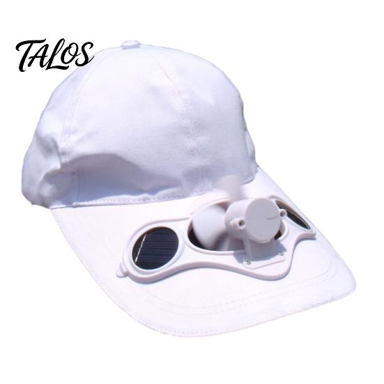 Женская мужская летняя рыболовная кепка на солнечной энергии Cool Fan Beach Boater Hat Gift