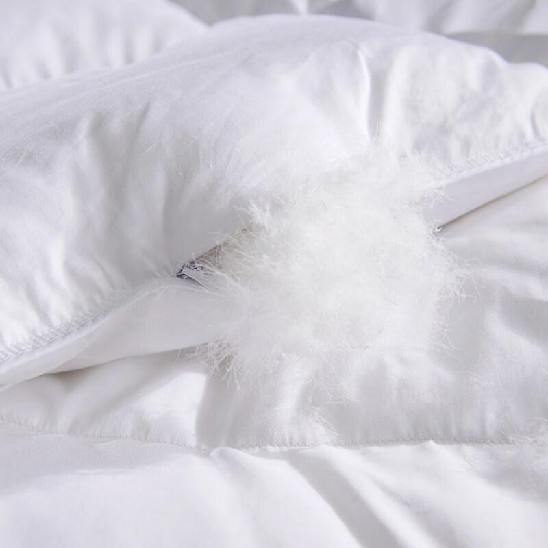 Yiyiai 70% White Duck Down Quilt, 40S Cotton Cover