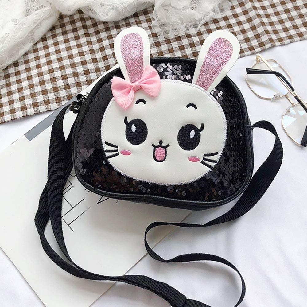 Милая искусственная кожа Маленькая принцесса с блестками Сумка для девочек Сумка через плечо Кошелек для монет