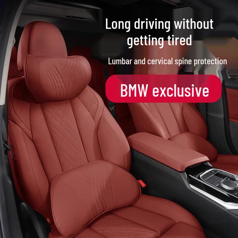 BMW Headrest & Lumbar Support: 5 & 7 Series Neck Pillow and Waist Pad