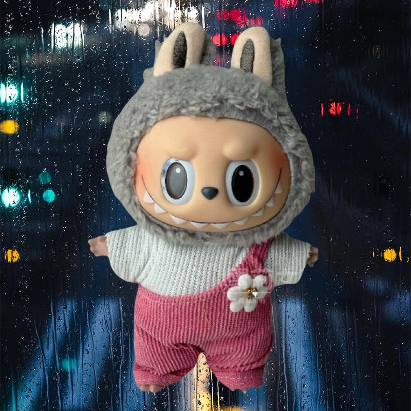 Labubu Doll Clothes: Skirt Suit for 17CM Plush or Vinyl, Fits One, Two, and Three Generations