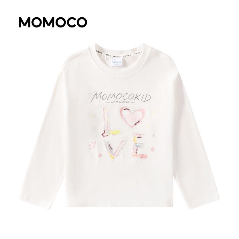 Хлопковая футболка с длинным рукавом для девочек MOMOCO
