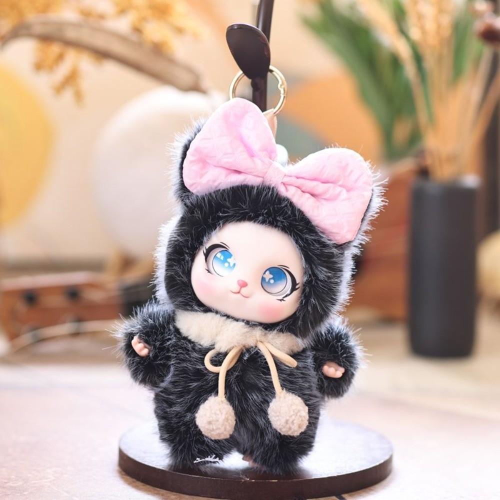 Ornaments Rabbit Doll Figures Leopard Print Bunny Plush Doll Pendant Car Decor