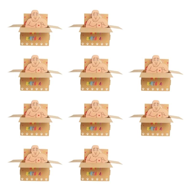 Innovative Popup Greeting Card Humor Designs Recycled Paper Materials