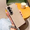 Для Samsung Galaxy Z Fold 7 Чехол Роскошная Кожа PU Skin Защитная Задняя Крышка Чехол для Среднего Шарнира Для Samsung Z Fold 7 Оболочка