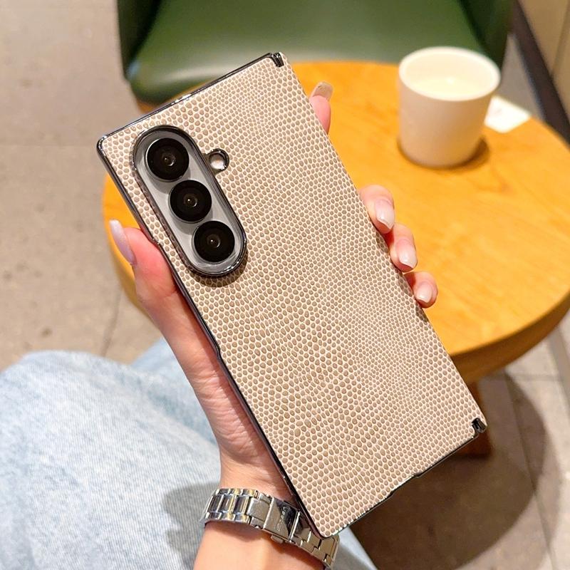 Для Samsung Galaxy Z Fold 7 Чехол Роскошная Кожа PU Skin Защитная Задняя Крышка Чехол для Среднего Шарнира Для Samsung Z Fold 7 Оболочка