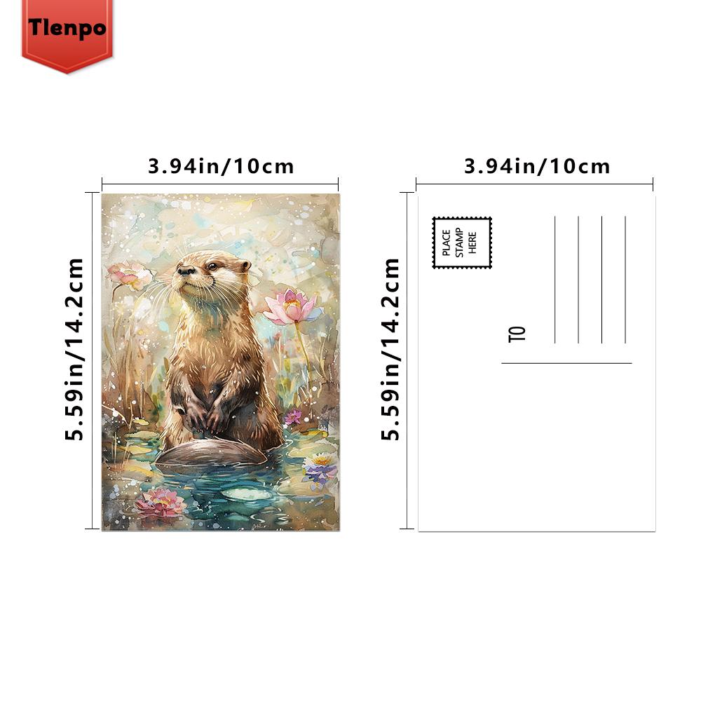 32pcs, Abstract Underwater Animal Postcard, Birthday/Anniversary Gift, Collectible, Suitable for Gift Giving, Can Be Mailed.