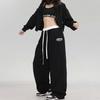 Ayollar uchun Vintage sport shimlari Kundalik Koreyscha uslub Parashut shimlar Hip Hop Patchwork Joggerlar Ko'cha uslubi Kpop Shimlar