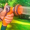 Насадка на садовый шланг Распылитель для водяного шланга Насадка для шланга высокого давления Герметичная ручная садовая лейка 8 регулируемых режимов распыления