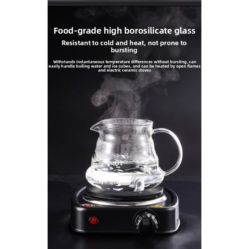 300CC Sharing Pot V60 Cloud Coffee Pot Pour-over Coffee Cloud Pot Heat-resistant Glass Japanese Pour-over Pot