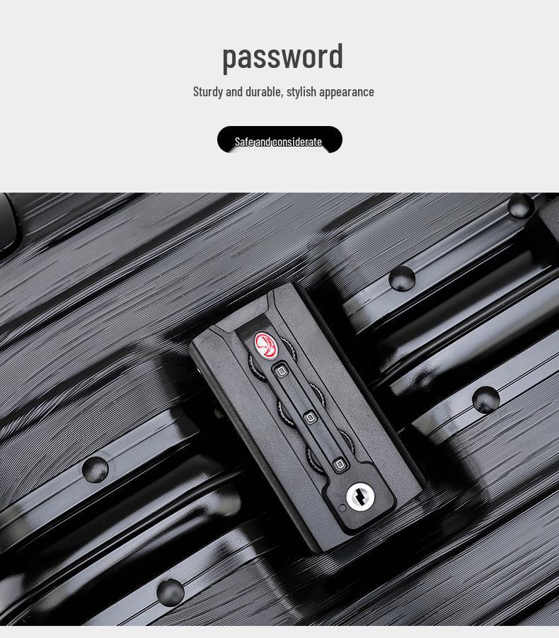 20" Women's Lightweight Aluminum Frame Carry-on Suitcase with Scratch-resistant Finish and Universal Wheels