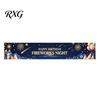 Portable Event Prop Large Happy Birthday Yard Banner Sign, 70 x 15 Inch Festive Party Supplies Outdoor Backdrop Decoration for Boys Girls Black