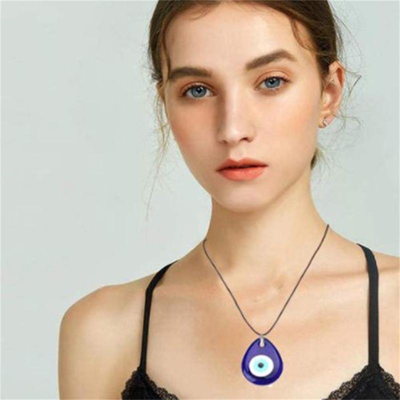 1шт синее стекло сглаза 30 мм сглаза подвески ожерелье подвески для женщин ювелирные изделия