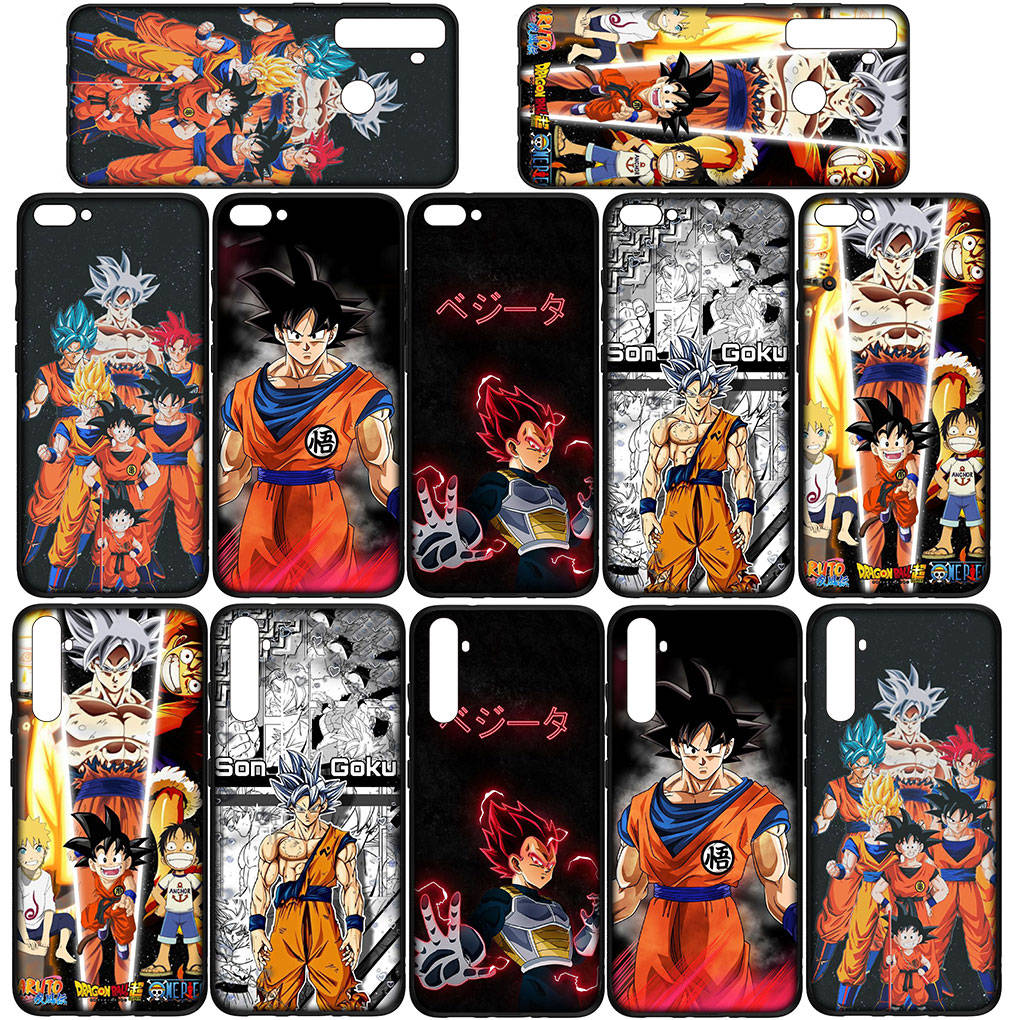 Чехол для телефона Samsung Galaxy S25 S24 S23 iPhone 16 15 Xiaomi Redmi Note 14 13 12 16E X 11 Pro Max XR OPPO Moto Huawei Anime Dragon Ball Z Goku Cover