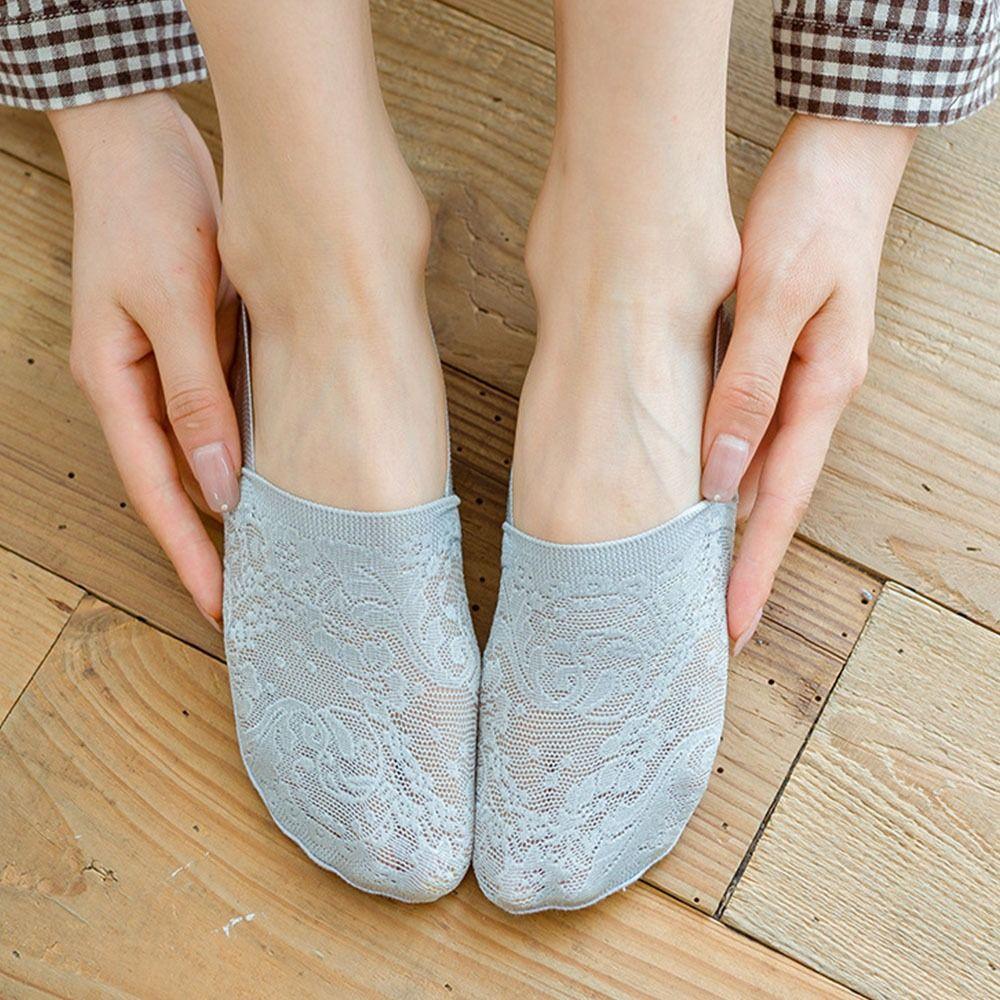 Summer Low-top Invisible Socks Breathable Non-slip  Lace Socks New Women's Lace Boat Socks