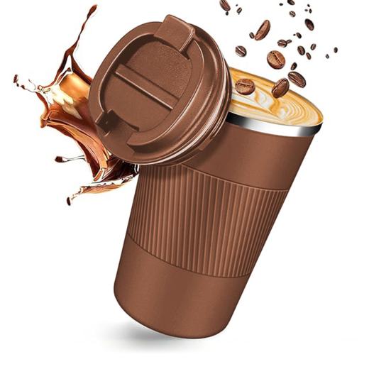 Mug Stainless Steel Leakproof Insulated Cup with Lid Hot Cold Drinks Tumbler Reusable Thermal Cup