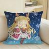 Chibis Of DDate A Livee NNightmare Square Sofa Pillow Cover Solid Color Living Room Home Decor Cushion Case