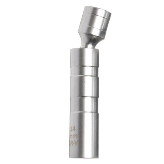 Precision Automotive Socket Tool Universal Magnetic Spark Plugs Sleeve, Thin Wall Joint Durable Steel Wrench 14/16mm Removal Tool, Repair Stopper,