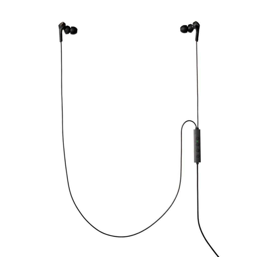 Audio Technica BK Earphones Wired Type C Noise Canceling Length Remote Control with Heavy Sealed High Quality ATH-CKS330NC 1.2m [No Delay, Microphone,